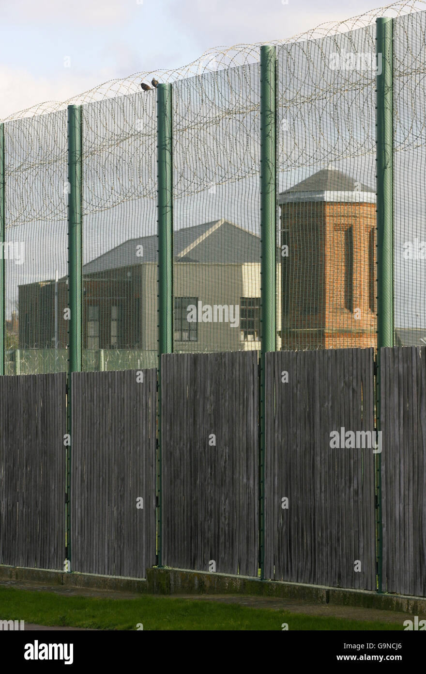 Die Haslar Immigration Removal Center in Gosport, Hampshire, die unter der Haftanstalt Regeln (2001) im Auftrag der Immigration Service. Stockfoto