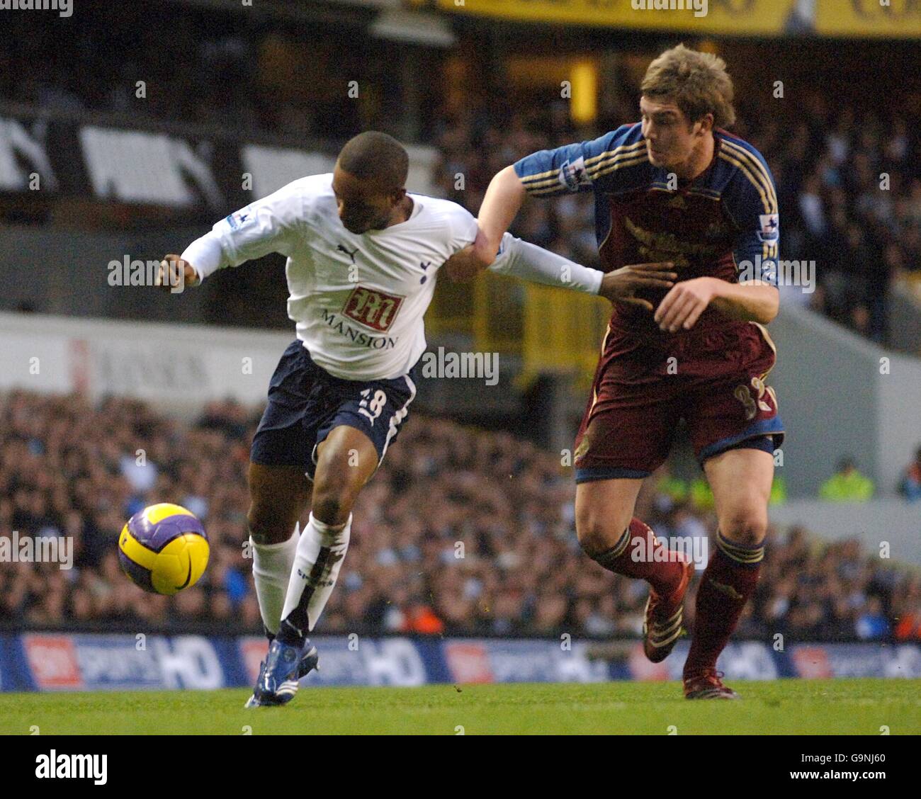 Fußball - FA Barclays Premiership - Tottenham Hotspur gegen Newcastle United – White Hart Lane Stockfoto