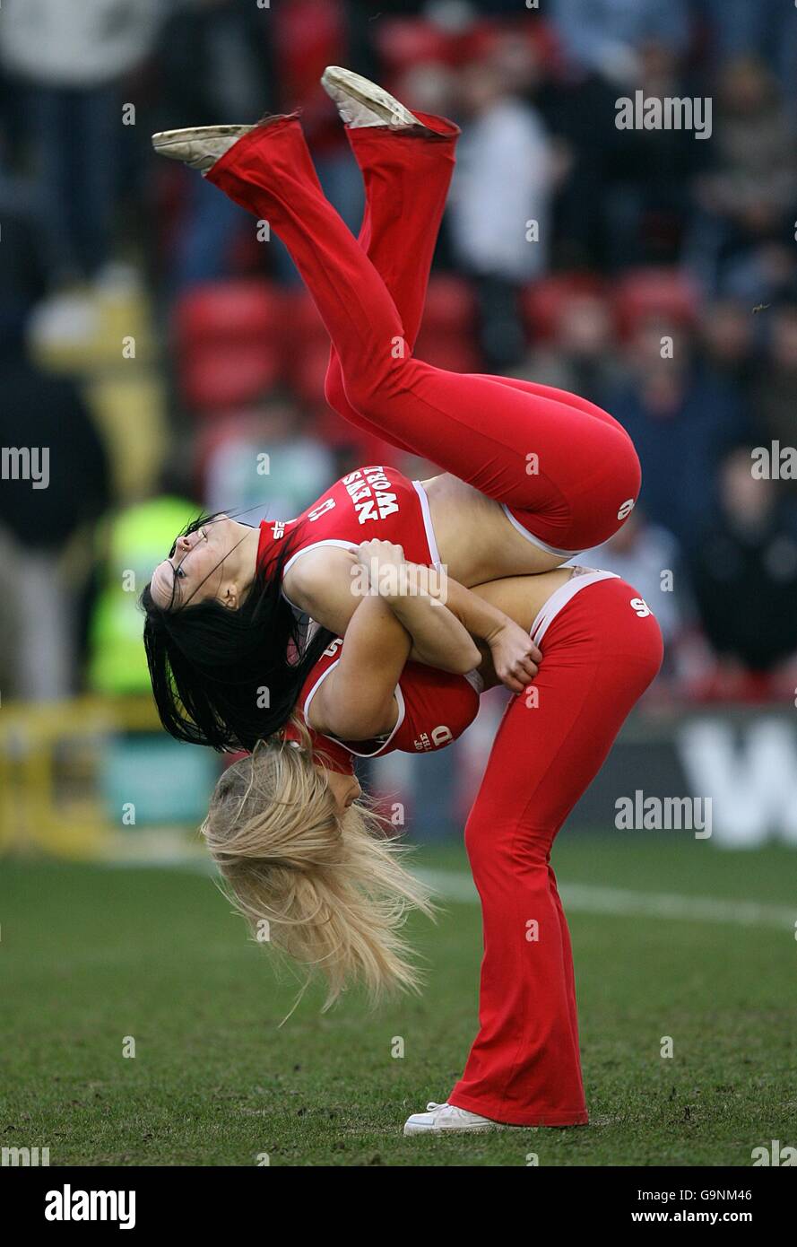 Fußball - FA Cup - vierte Runde - Bristol City / Middlesbrough - Ashton Gate. Halbzeit-Unterhaltung Stockfoto