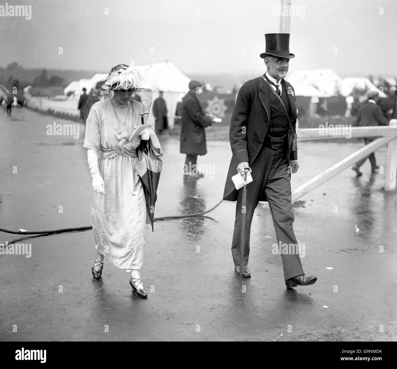 Lord Cecil Manners - Royal Ascot. Lord Cecil Manners und die Marchioness of Exeter im Royal Ascot. Stockfoto