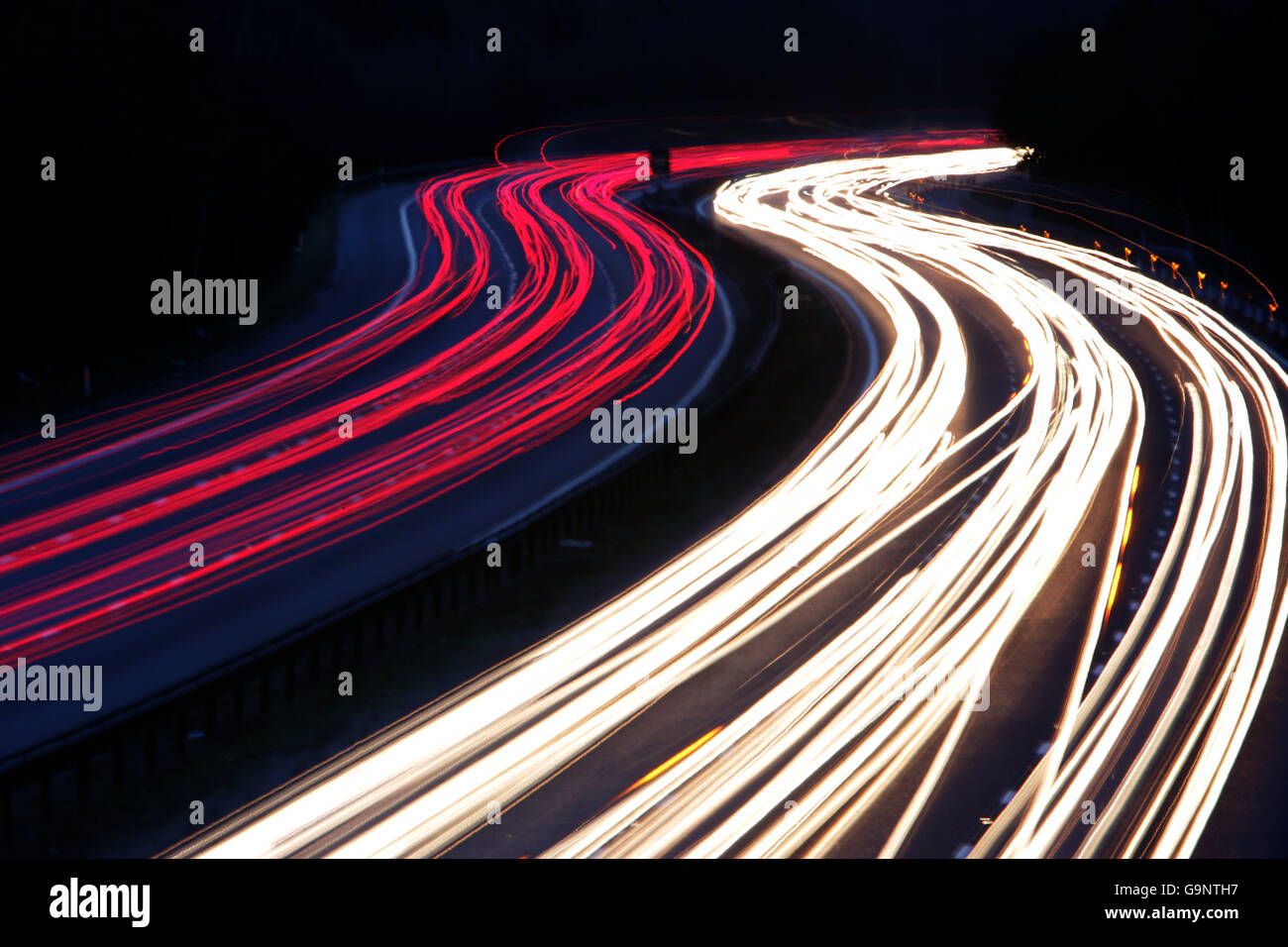 Transport - Autobahn M3 Stockfoto