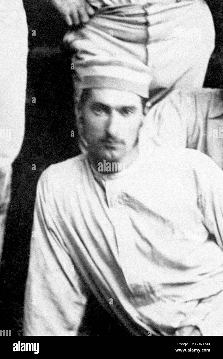 Cricket - Fred Spofforth. Cricketspieler Fred Spofforth, Teil des ersten australischen Cricket-Teams, das 1878 Großbritannien besucht. Stockfoto