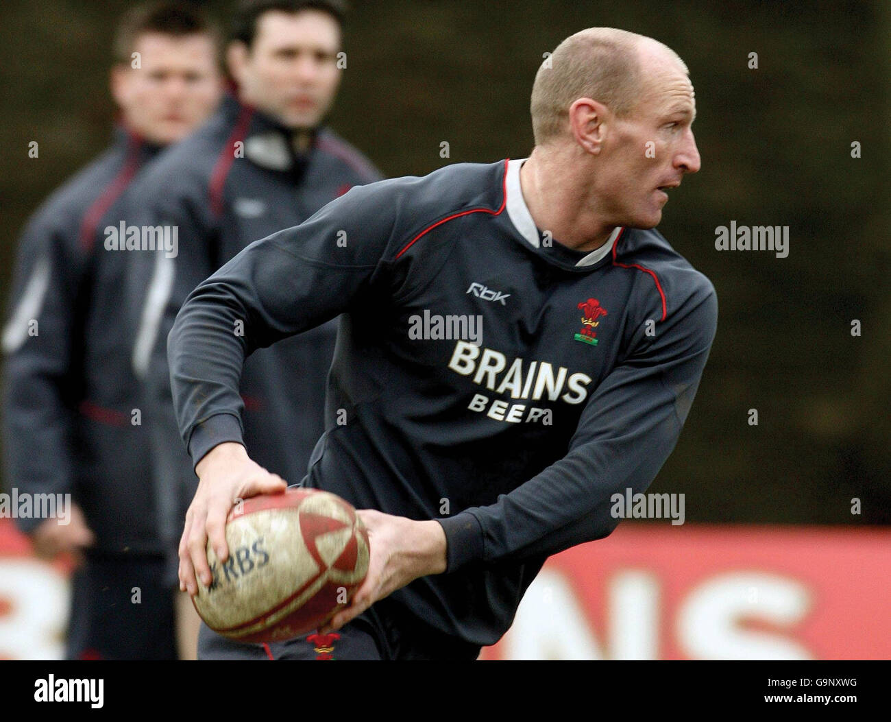 Rugby-Union - Wales Trainingseinheit - Sophia Gardens Stockfoto