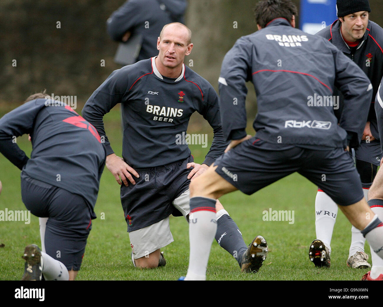 Rugby-Union - Wales Trainingseinheit - Sophia Gardens Stockfoto