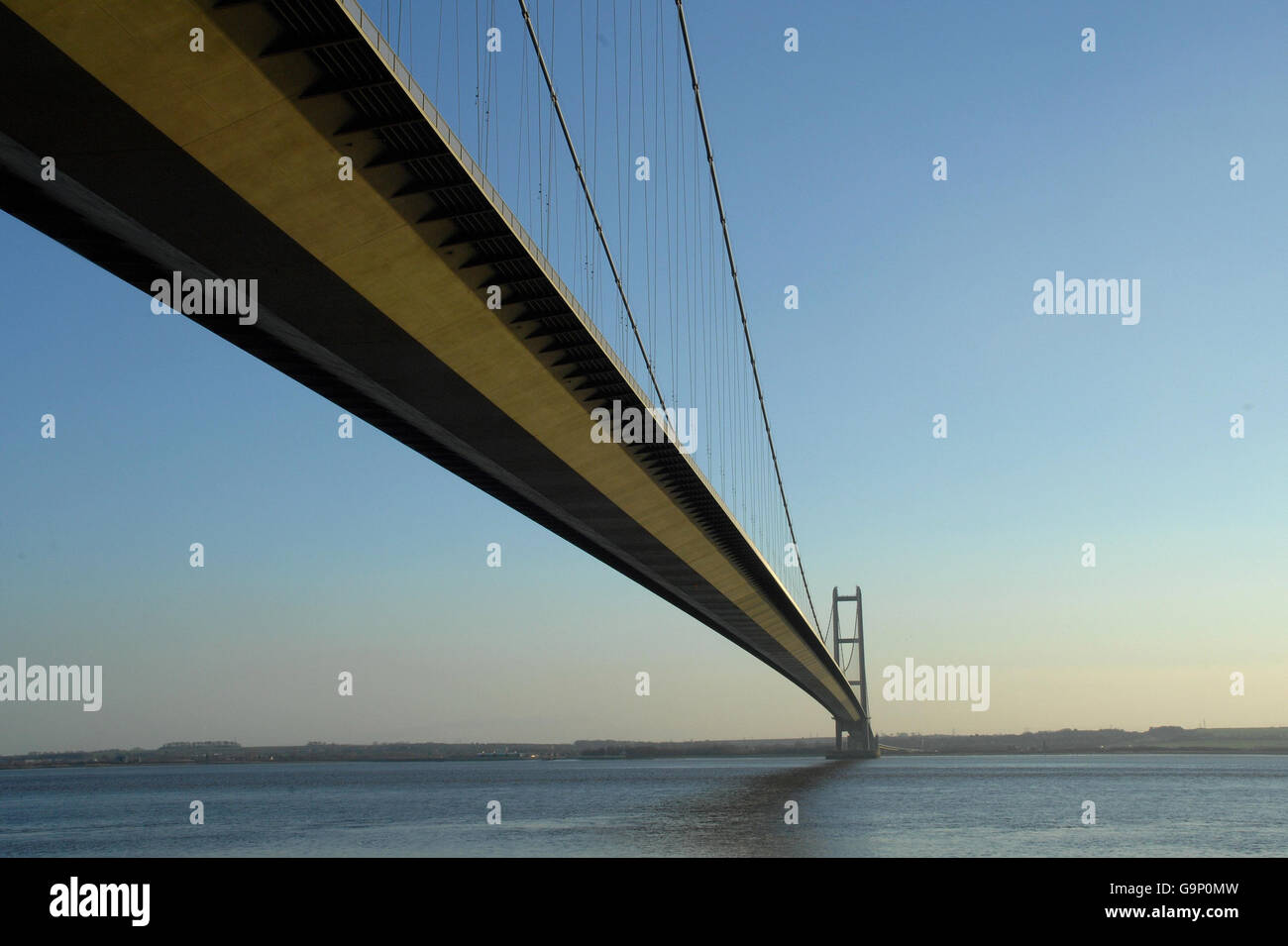 Lager der Humber-Brücke Stockfoto