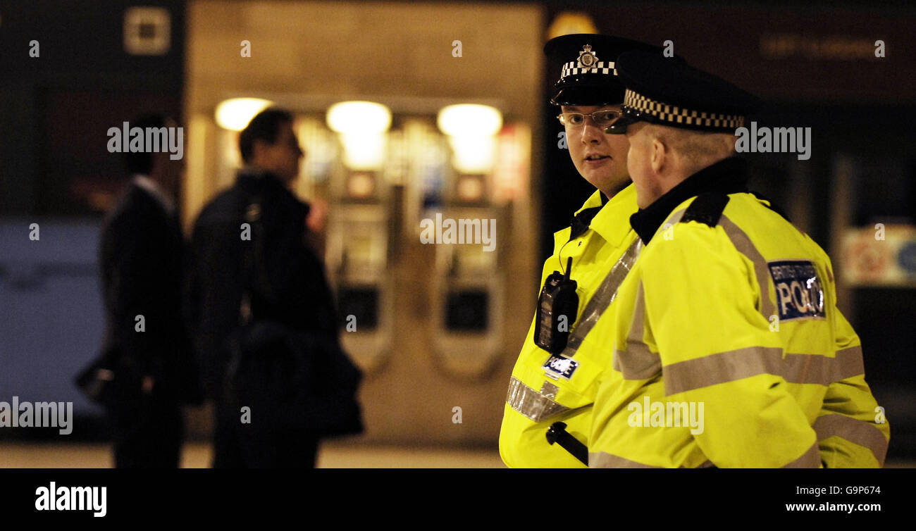 Natives Zugunglück Stockfoto