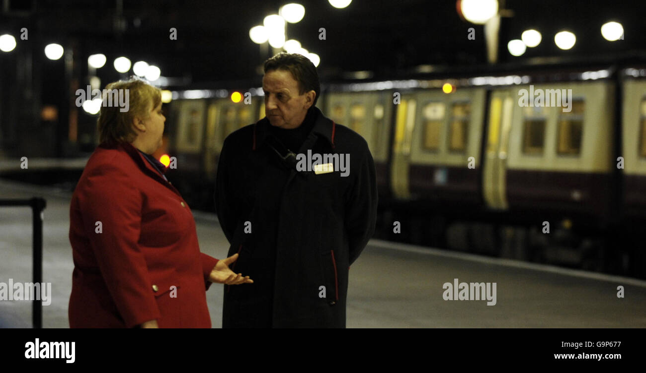 Natives Zugunglück Stockfoto