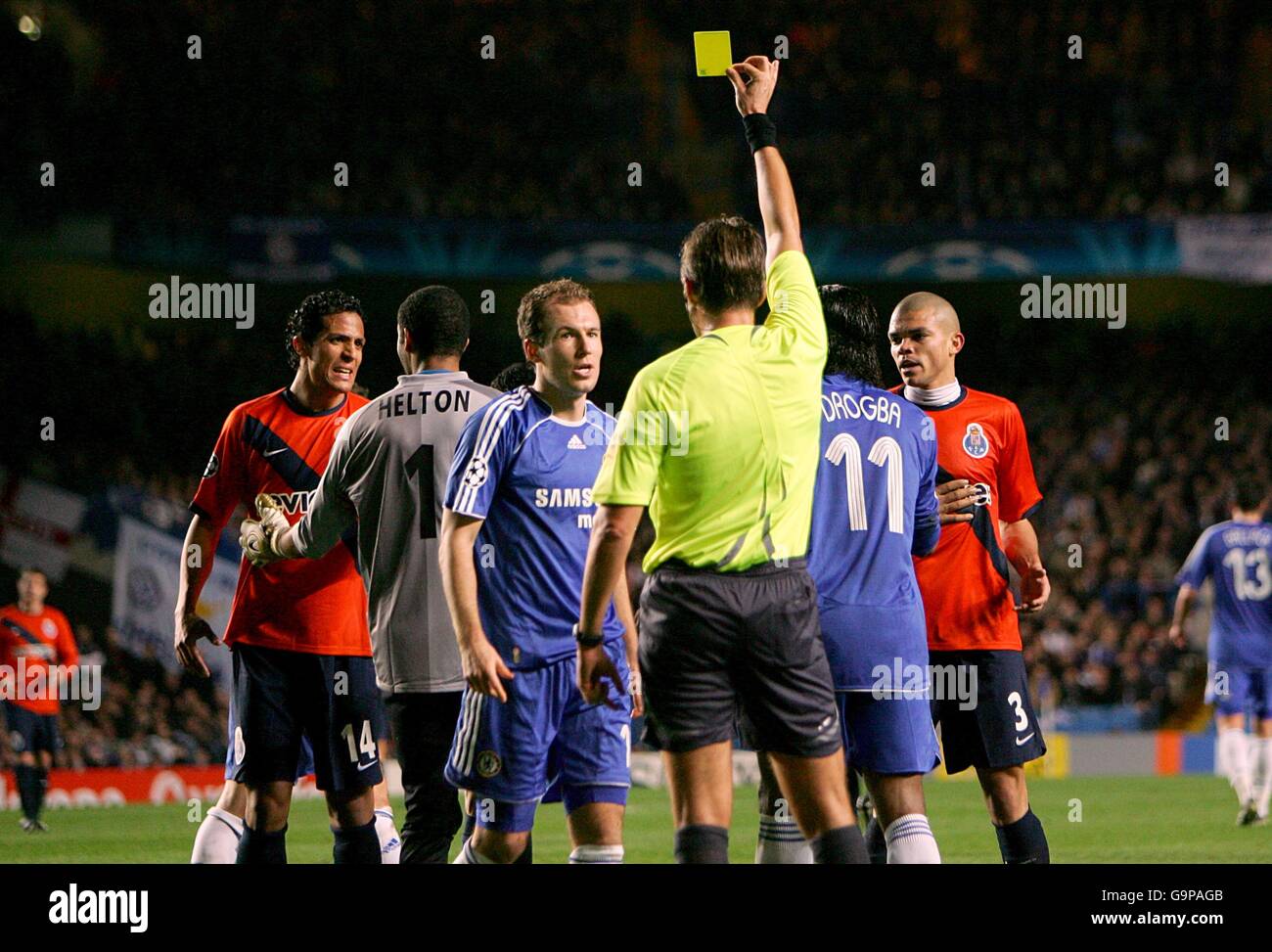Fußball - UEFA Champions League - ersten Ko-Runde - Rückspiel - Chelsea V FC Porto - Stamford Bridge Stockfoto