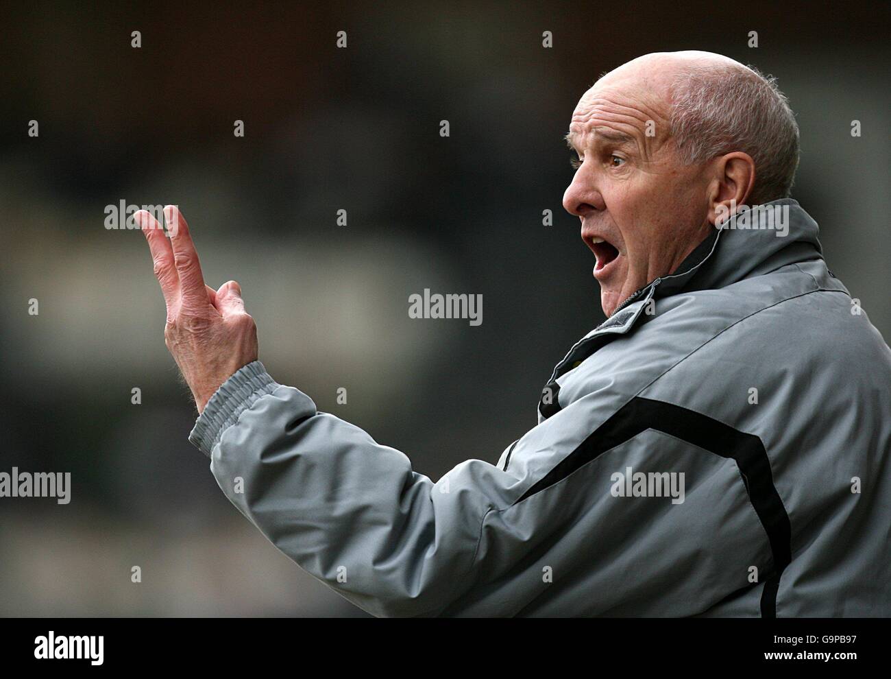 Fußball - Coca-Cola Football League Two - Notts County / Mansfield Town - Meadow Lane. Bill Dearden, Stadtmanager von Mansfield Stockfoto