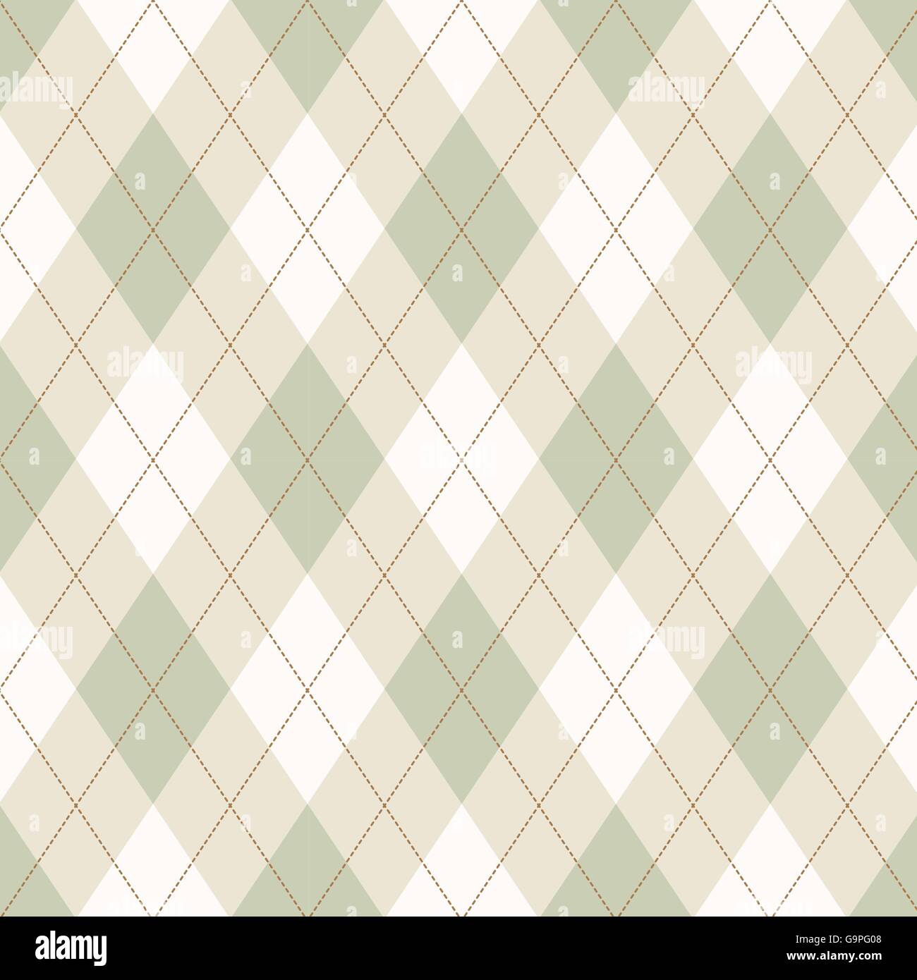 Nahtlose Argyle-Muster. Diamant-Formen-Hintergrund. Stock Vektor
