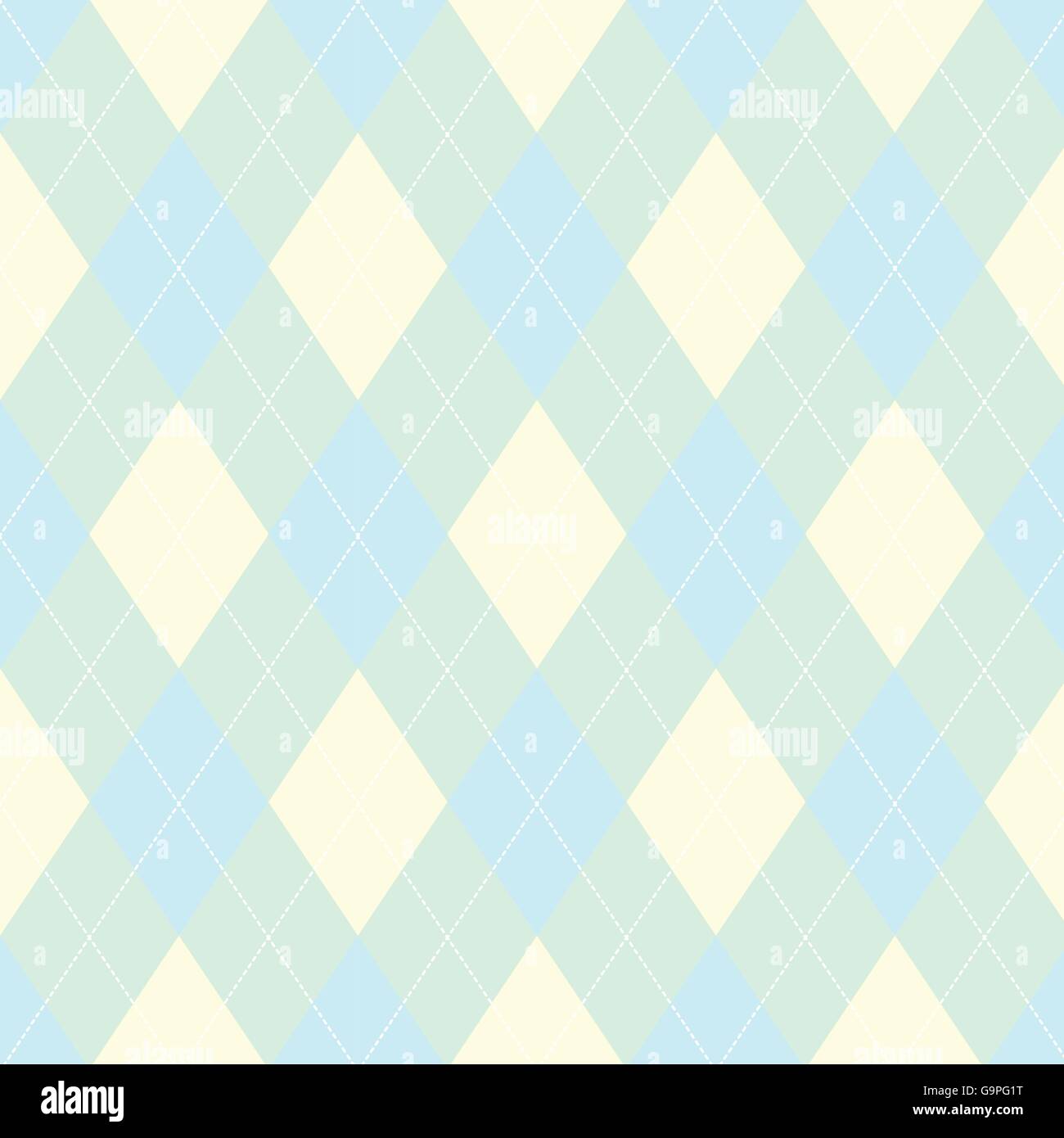 Nahtlose Argyle-Muster. Diamant-Formen-Hintergrund. Stock Vektor