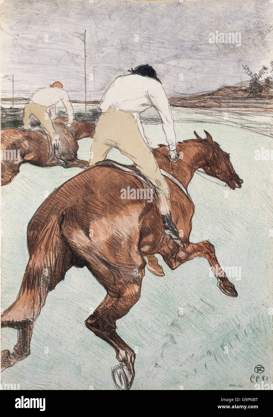 Henri de Toulouse-Lautrec-The Jockey Stockfoto