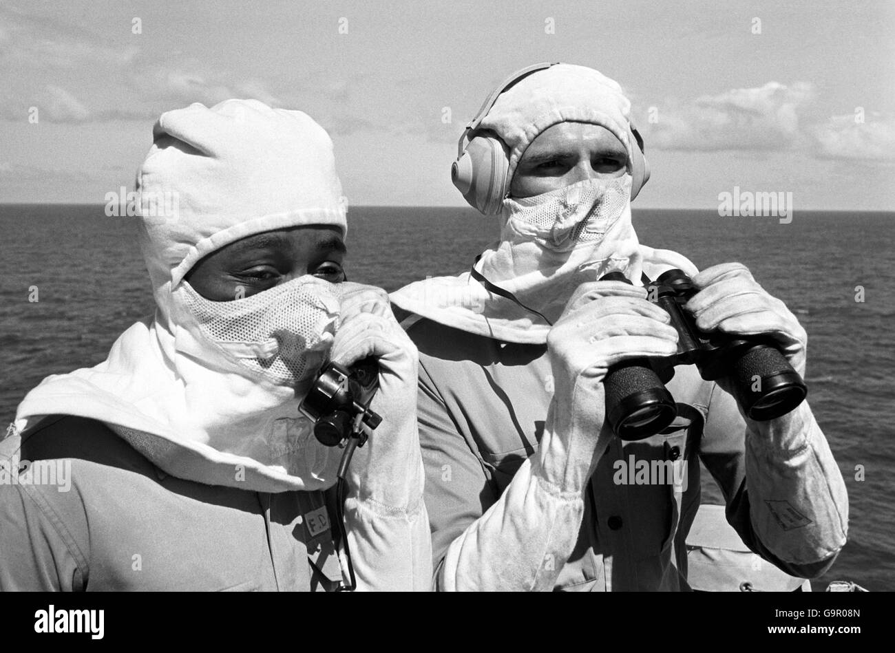 Falkland-Krieg - HMS Hermes Stockfoto