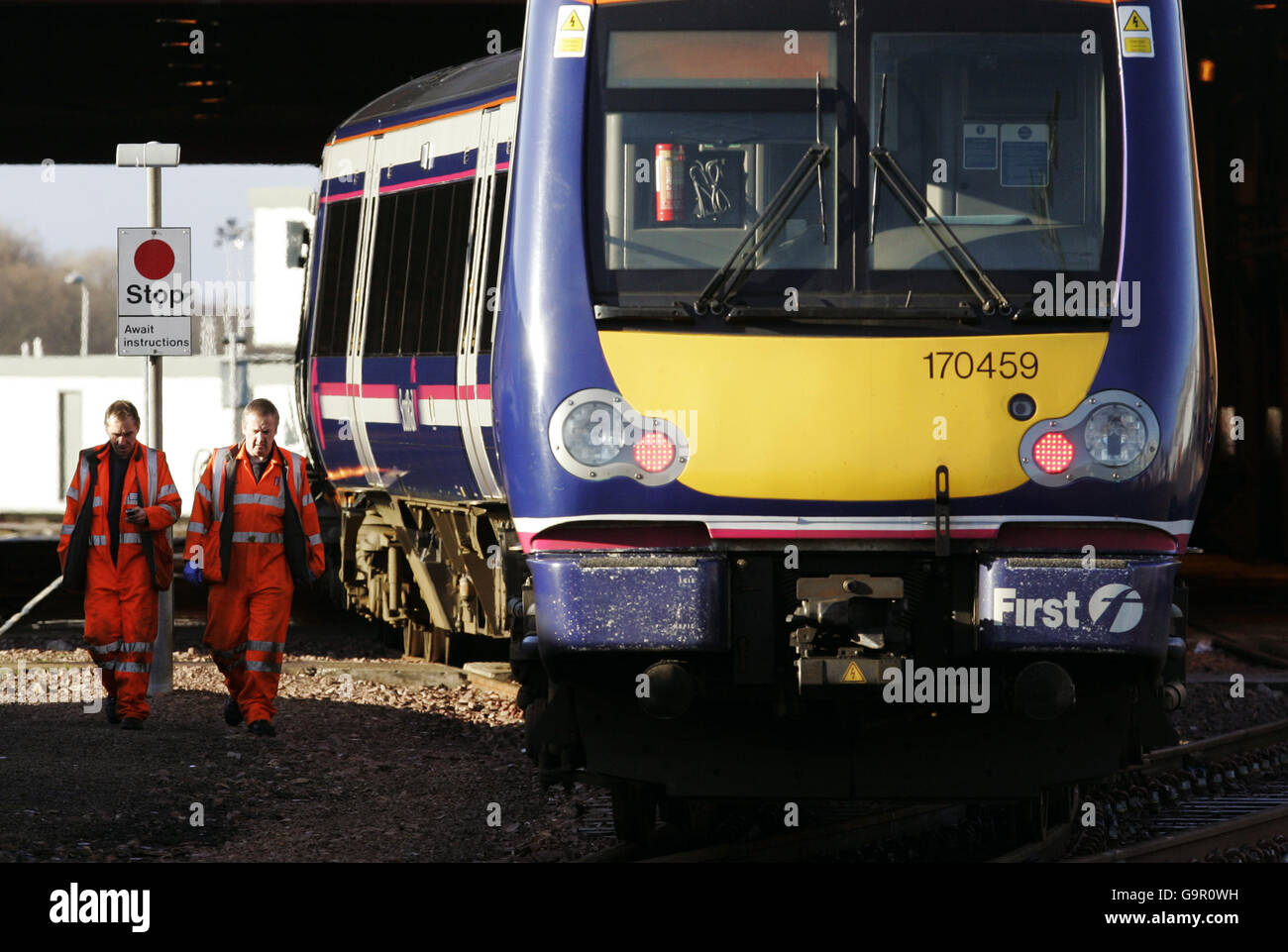 ScotRail Wartungsbetrieb Stockfoto