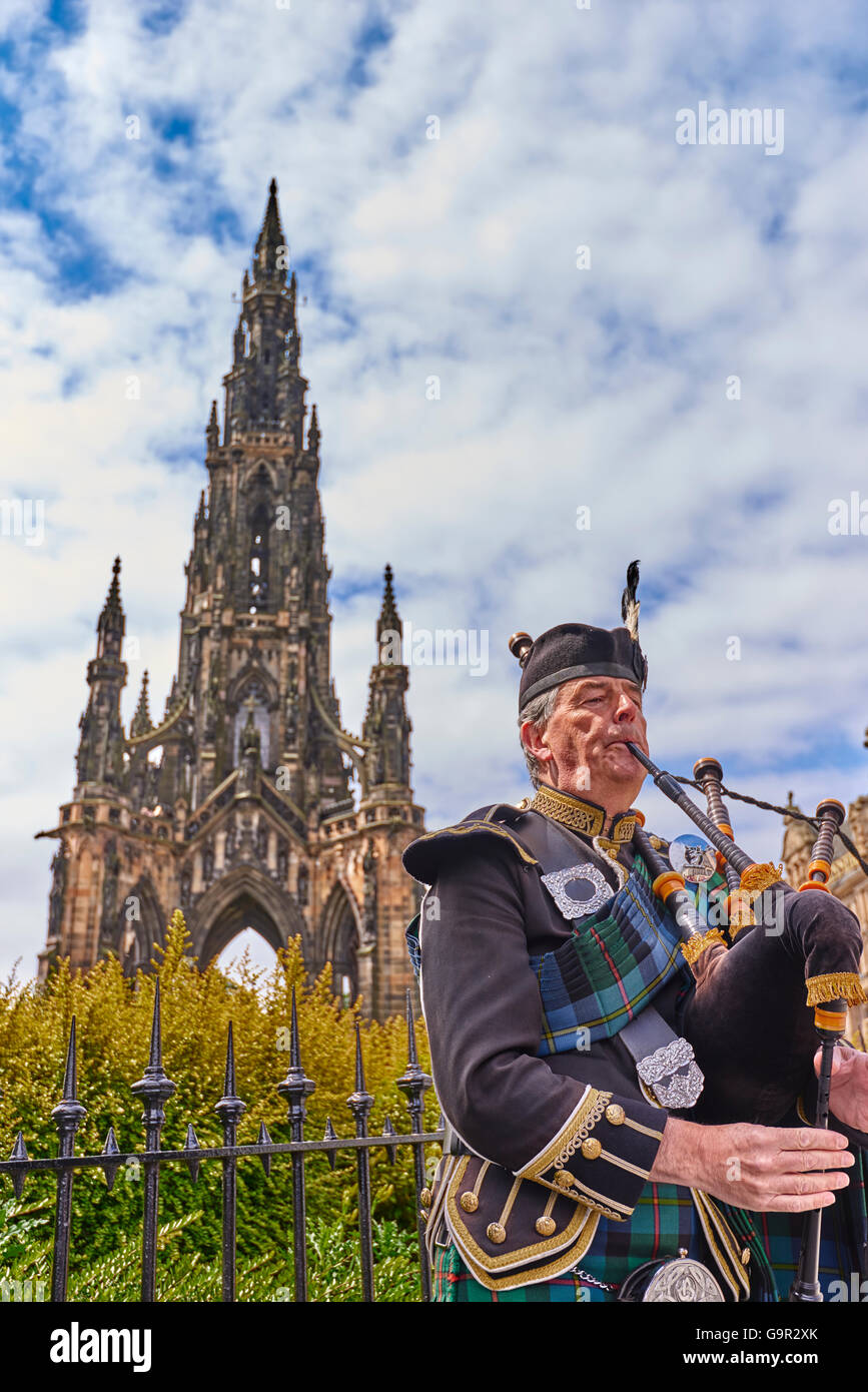 Das Scott Monument-Edinburgh Stockfoto