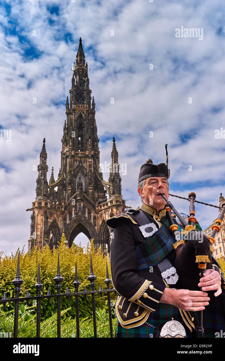 Das Scott Monument-Edinburgh Stockfoto