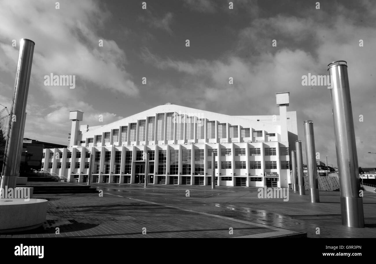 Fußball - Wembley-Stadion-Funktion Stockfoto