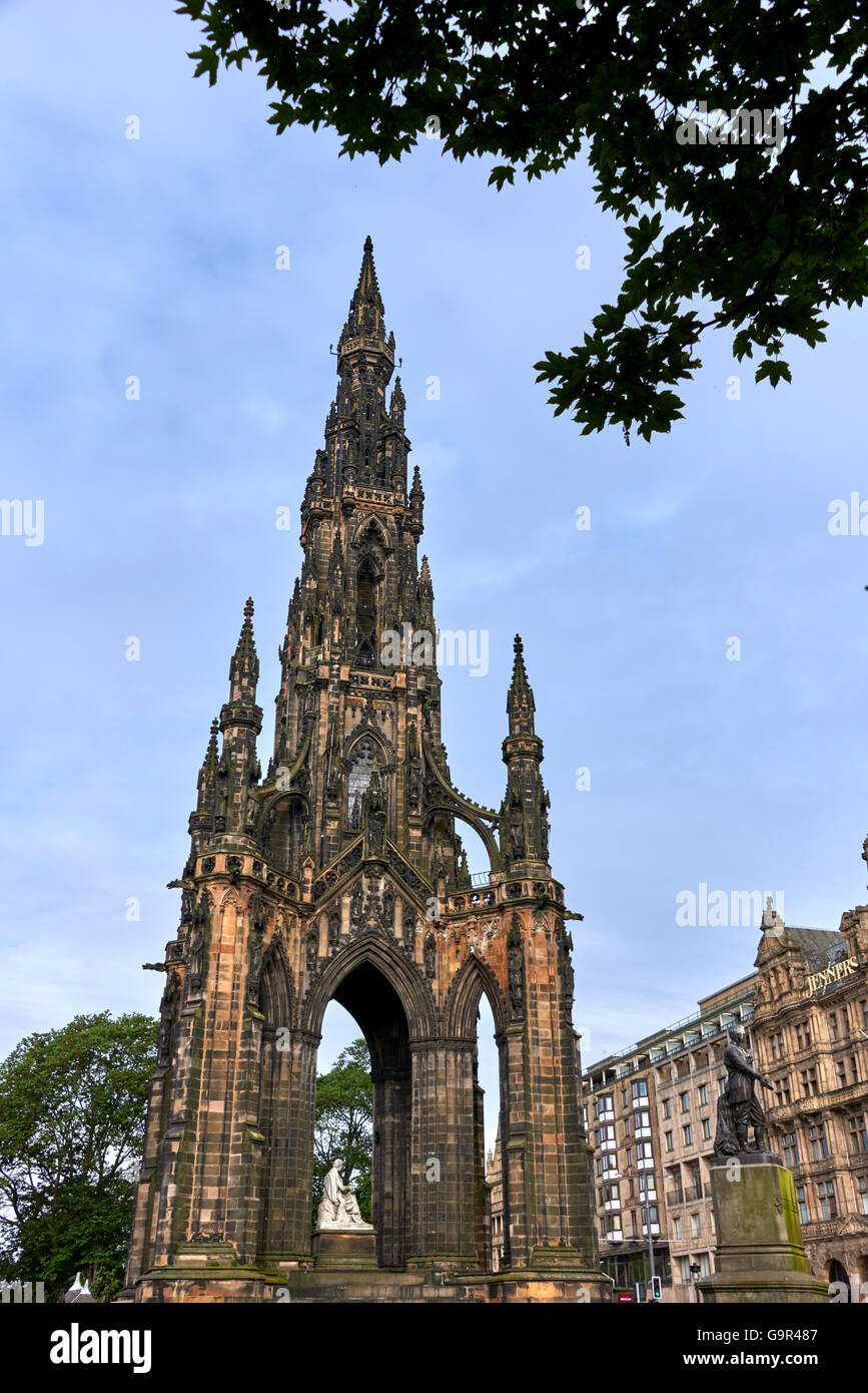 Das Scott Monument-Edinburgh Stockfoto