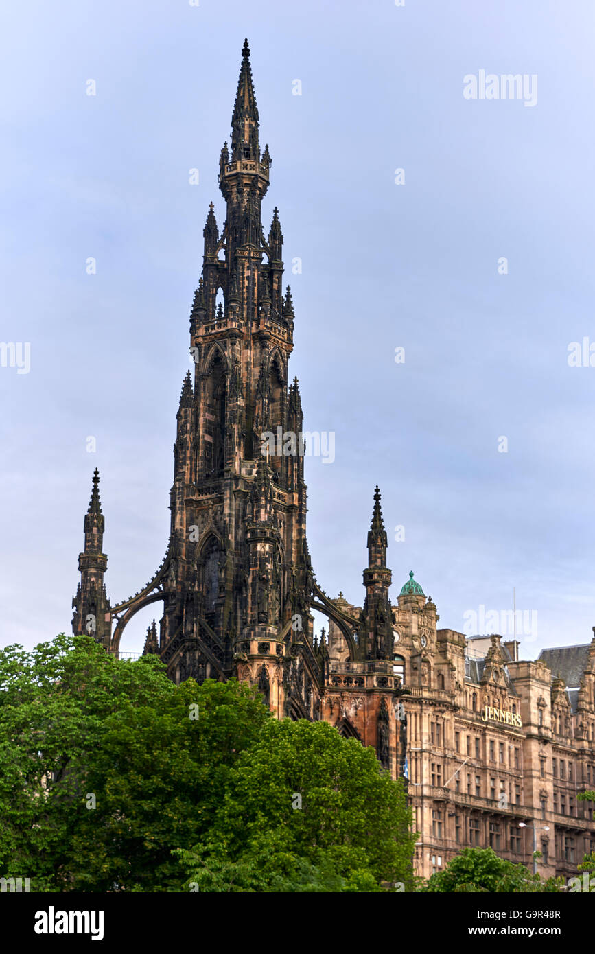 Das Scott Monument-Edinburgh Stockfoto