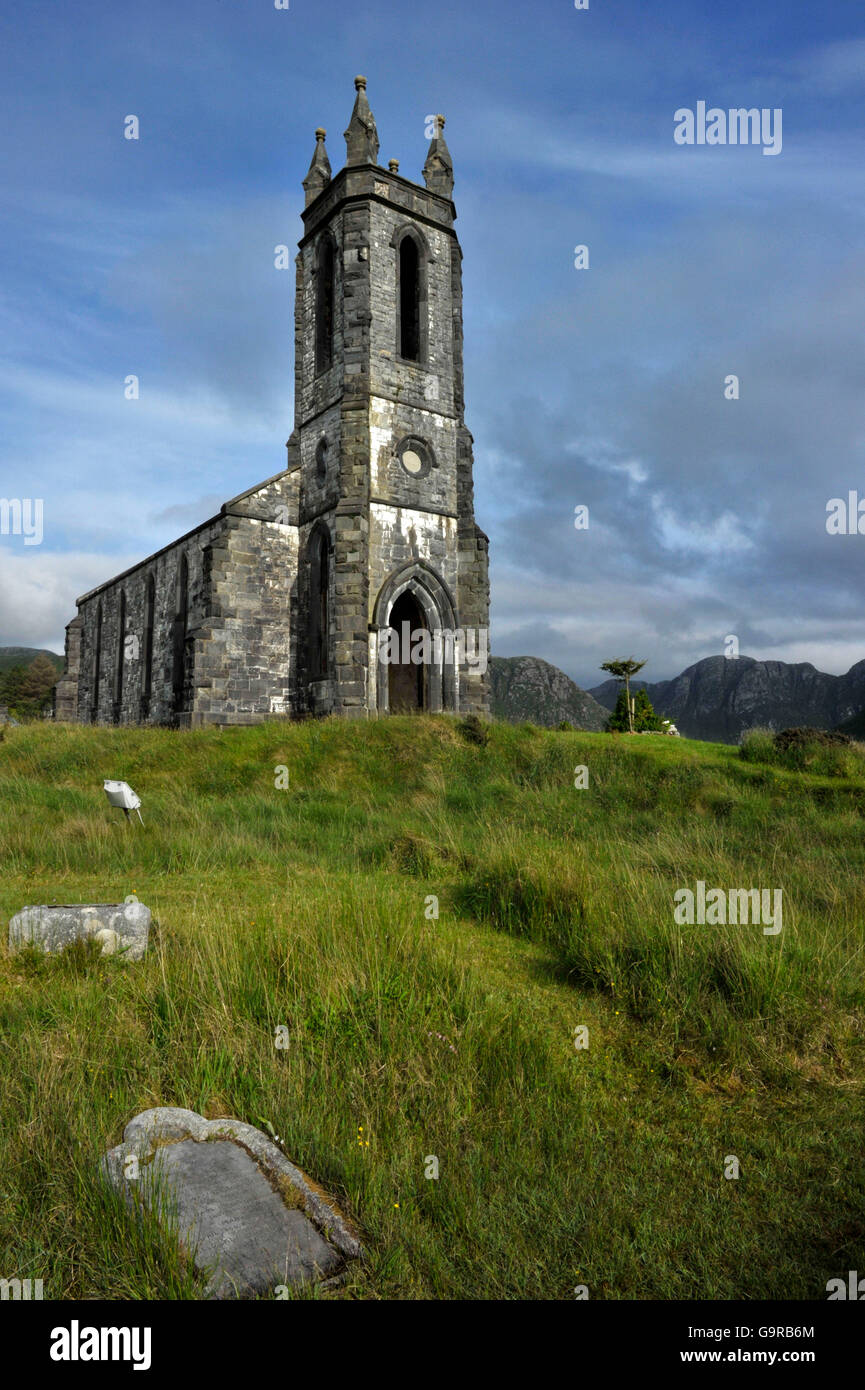 Alte Kirche von Dunlewey, County Donegal, Irland / Dunlewy, Ruine Stockfoto