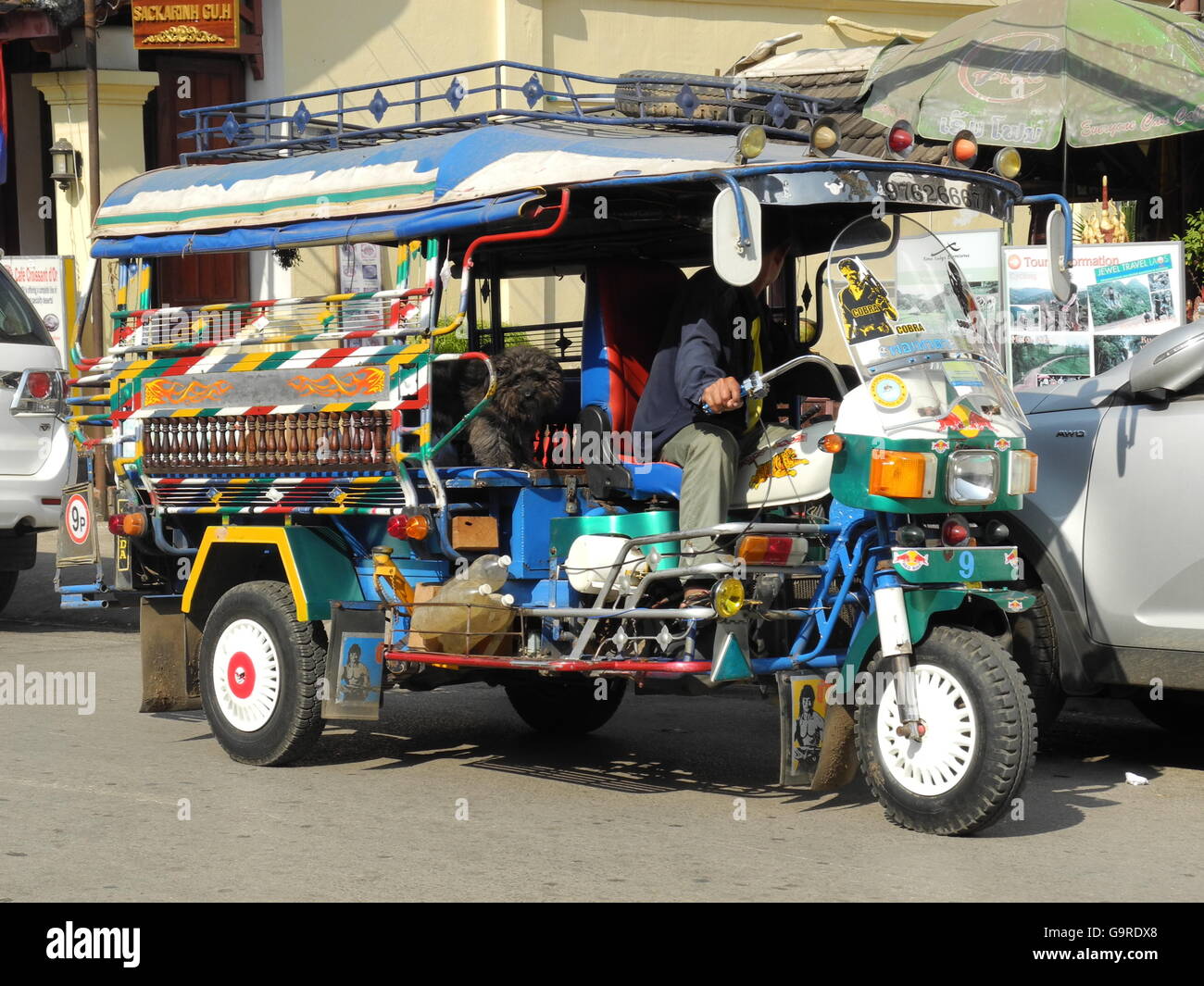 Tuk Tuk, lokalen Taxi, Luang Prabang, Provinz Luang Prabang, Laos, Asien / Luang Prabang / Luang Prabang Stockfoto