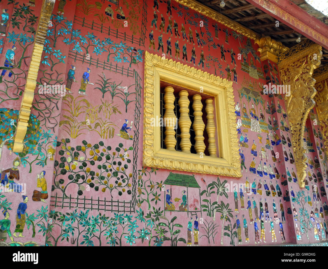 Tempel Wat Xieng Thong, Luang Prabang, Provinz Luang Prabang, Laos, Asien / Luang Prabang Stockfoto