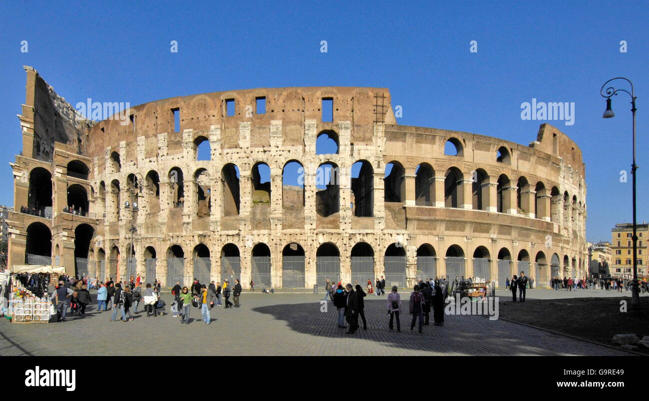 Kolosseum, Lazio, Rome, Lazio, Italy / Amphitheater Stockfoto