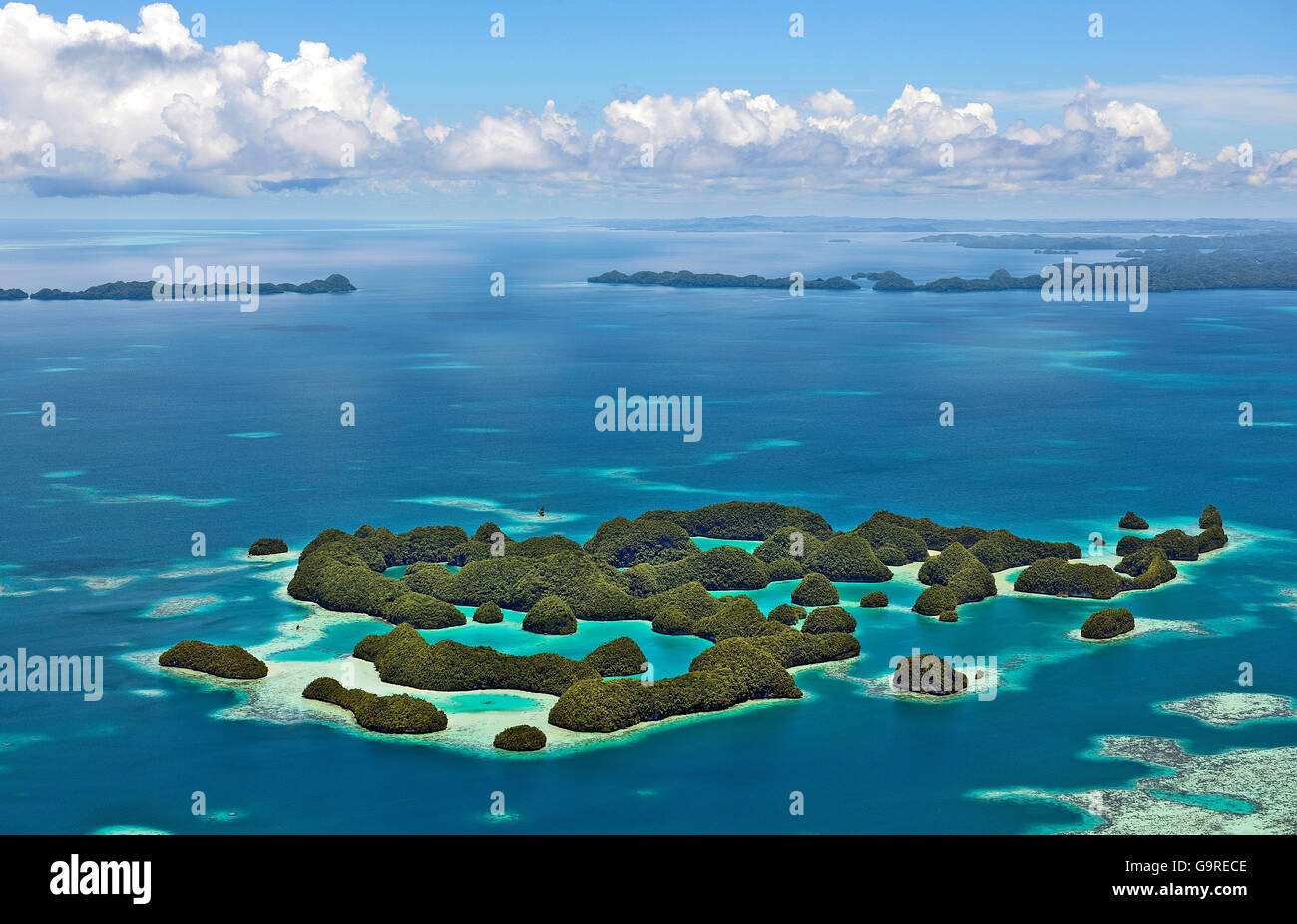 1000 Inseln, Palau, Mikronesien, Bismarck-Archipel Stockfoto
