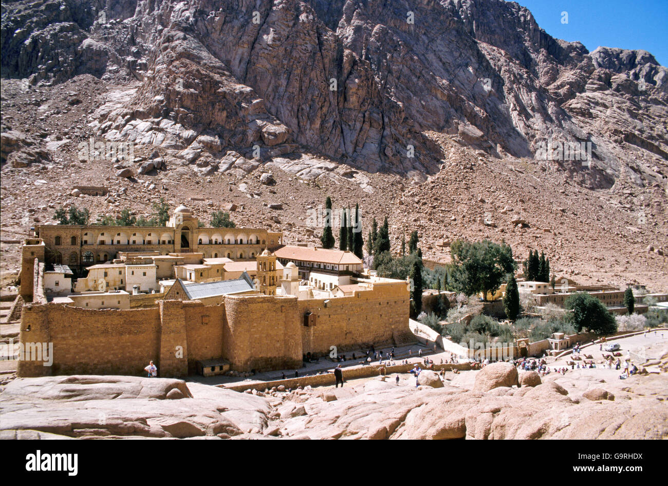 Katharinenkloster, griechisch Orthodox, Mount Sinai, in der Nähe von Saint Catherine, Sinai-Halbinsel, Ägypten / Mount Horeb Stockfoto