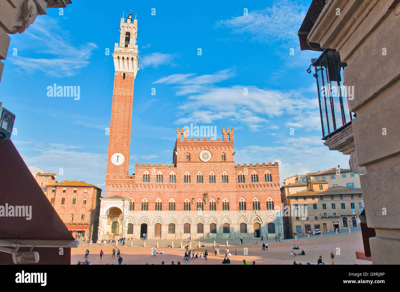 Palazzo Pubblico, Siena, Toskana, Italien, Europa / Siena Stockfoto