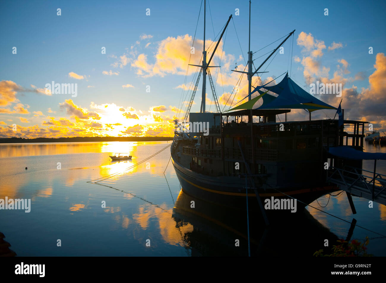 Djunk, Teil des Manta Ray Bay Hotel, Colonia, Yap Stockfoto