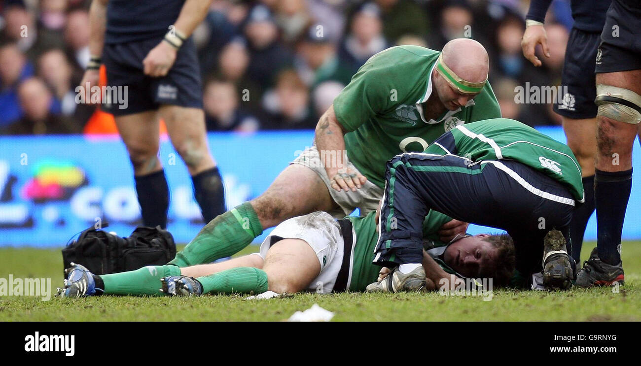 Rugby-Union - RBS 6 Nations Championship 2007 - Schottland / Irland - Murrayfield Stockfoto