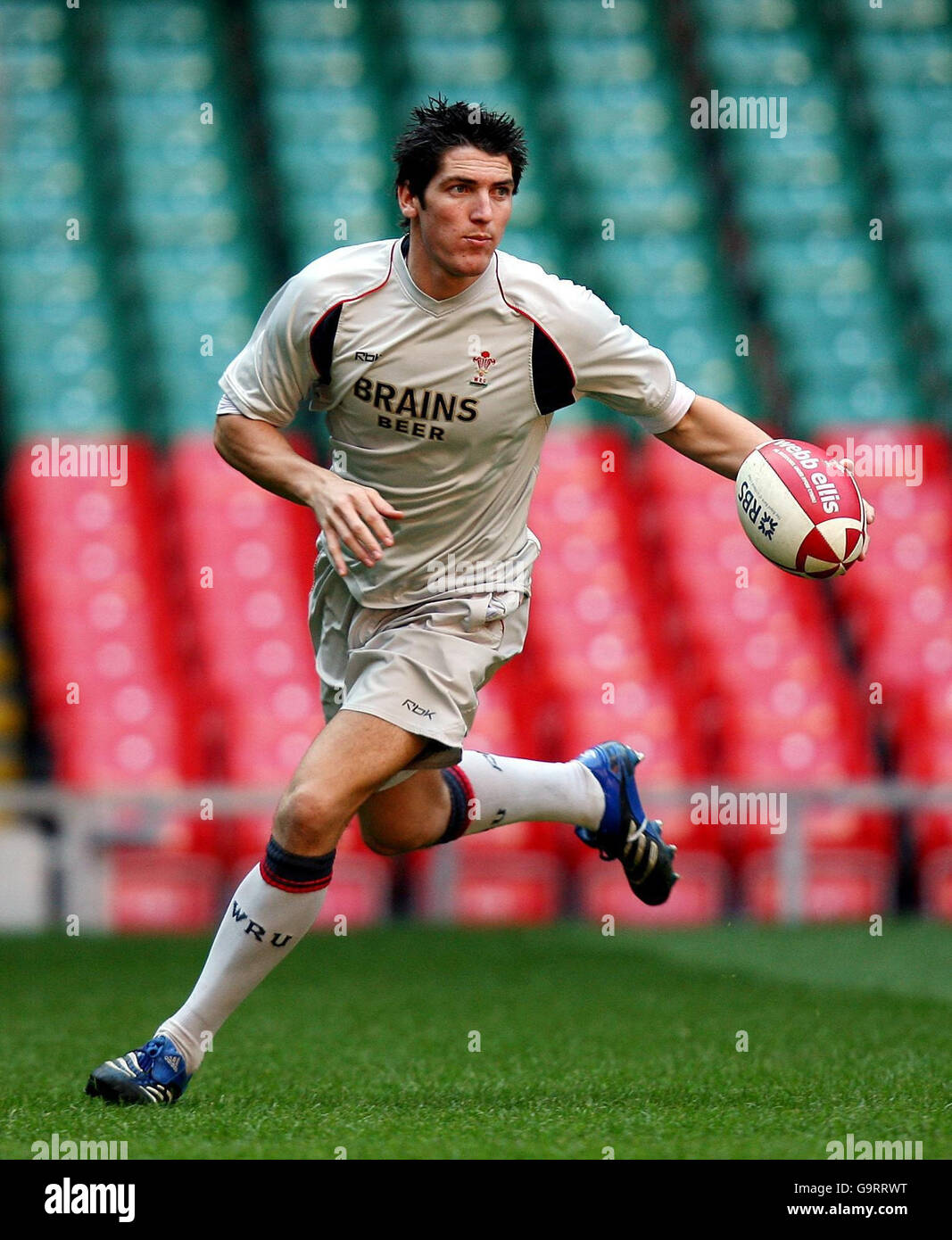 Rugby-Union - RBS 6 Nations Championship 2007 - Wales V England - Wales-Trainingseinheit - Millennium Stadium Stockfoto