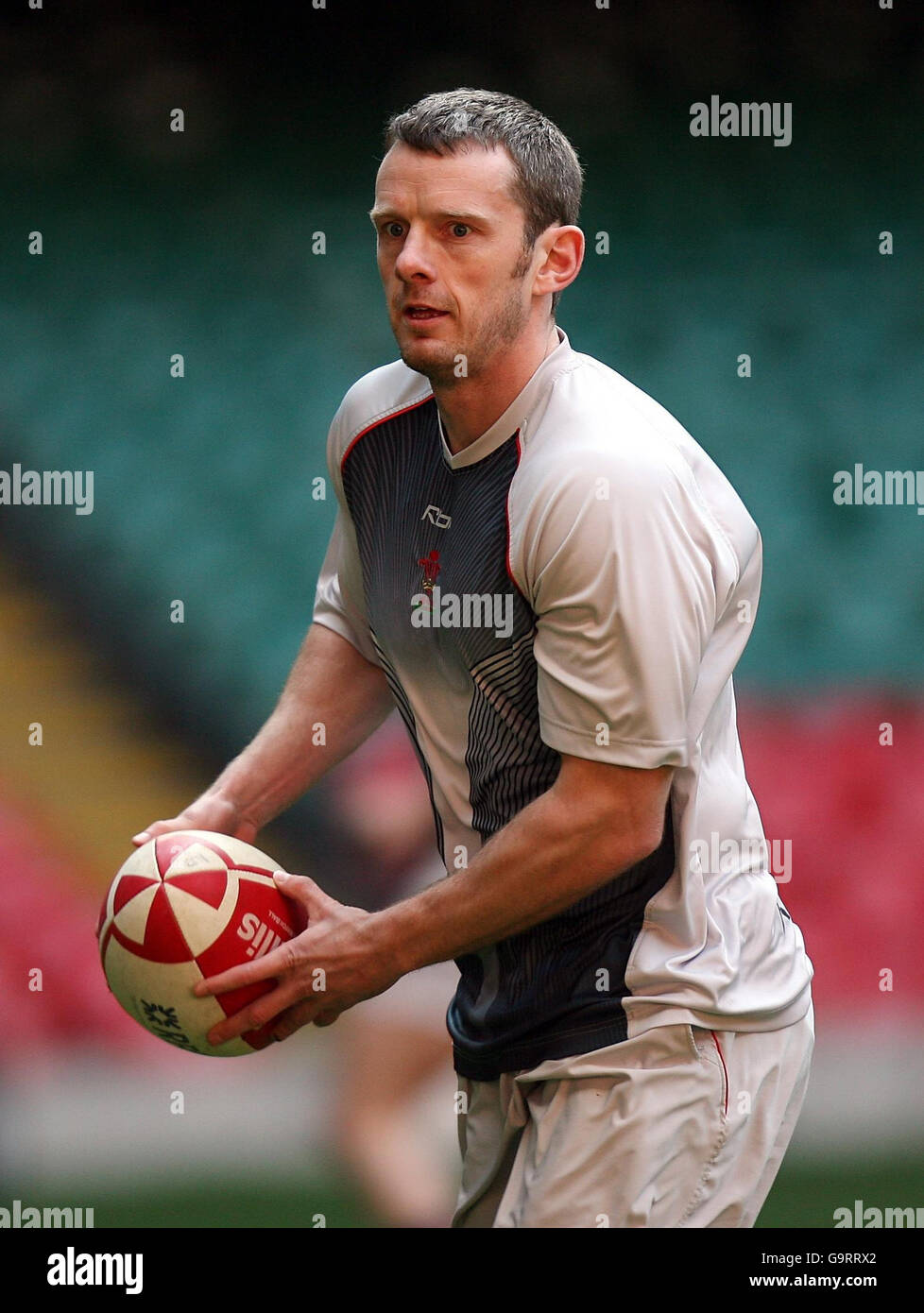 Rugby-Union - RBS 6 Nations Championship 2007 - Wales V England - Wales-Trainingseinheit - Millennium Stadium Stockfoto