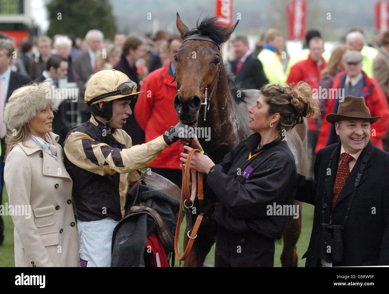 Horse Racing - Cheltenham Festival - Tag drei - Cheltenham Racecourse Stockfoto