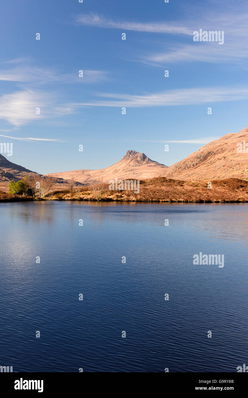 Die Inverpolly National Nature Reserve von Loch Cul Dromannan Stockfoto