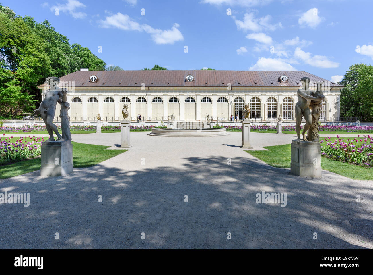 Die alte Orangerie-Warschau Stockfoto