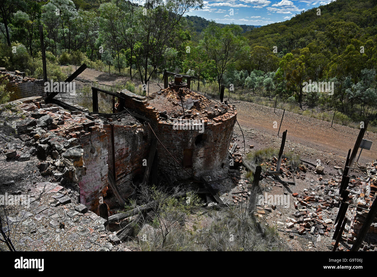 Schon Arsen und Zinn-mine in der Nähe von Emmaville in der Nähe von Glen Innes in der Region New England von new South Wales NSW, Australien Stockfoto