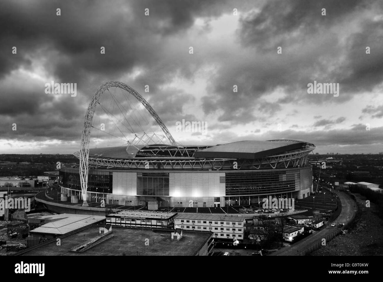 Fußball - Wembley-Stadion Stockfoto