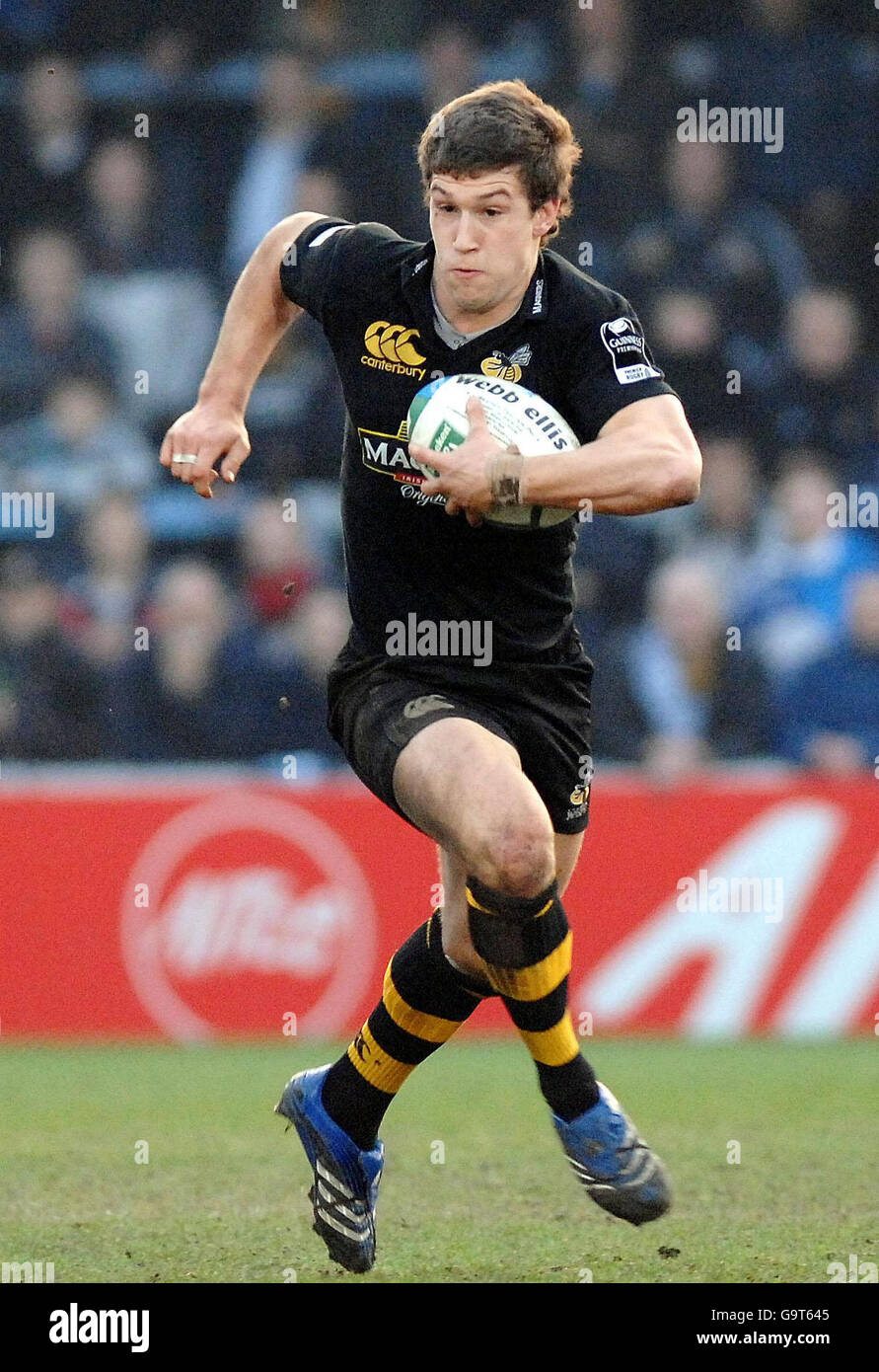 Rugby Union - European Cup - Wesps gegen Leinster. Wasps Center Dominic Waldouck (/ Leinster European Cup 31-3-07) Stockfoto