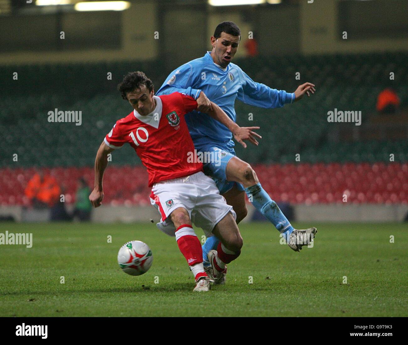 Fußball - Europameisterschaft 2008-Qualifikation - Gruppe D - Wales V San Marino - Millennium Stadium Stockfoto