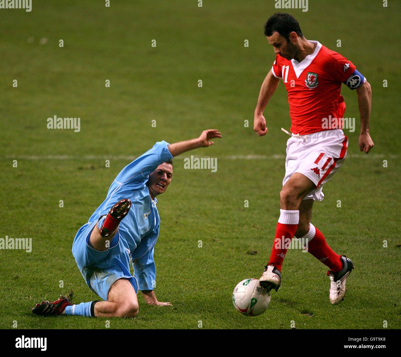 Fußball - Europameisterschaft 2008-Qualifikation - Gruppe D - Wales V San Marino - Millennium Stadium Stockfoto