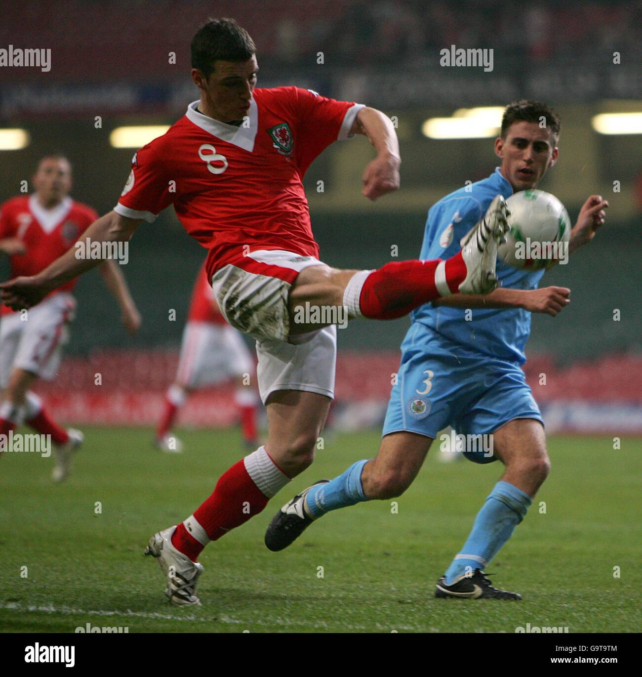 Fußball - Europameisterschaft 2008-Qualifikation - Gruppe D - Wales V San Marino - Millennium Stadium Stockfoto