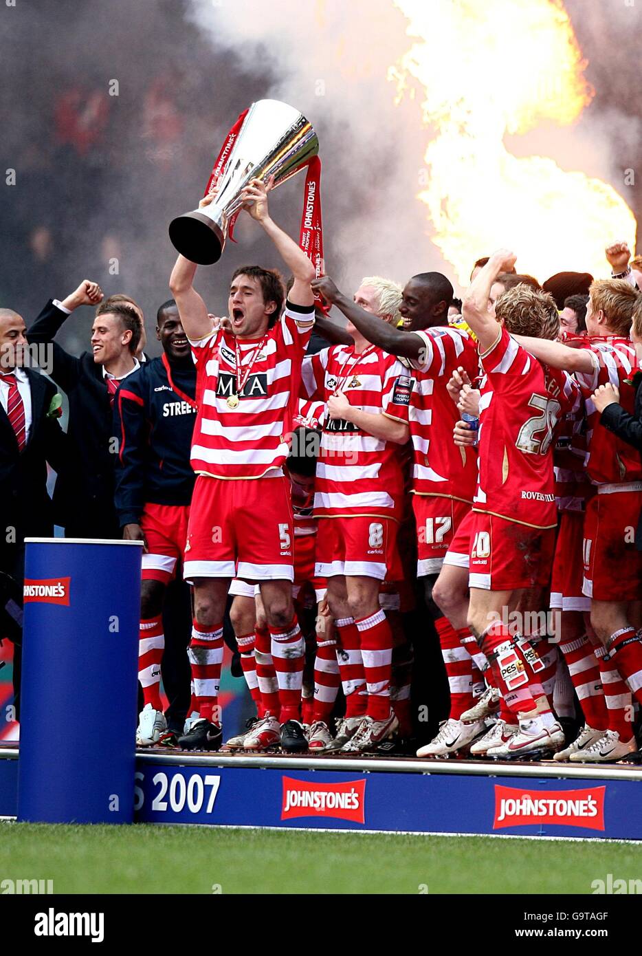 Fußball - Johnstone es Paint Trophy - Finale - Bristol Rovers V Doncaster Rovers - Millennium Stadium Stockfoto