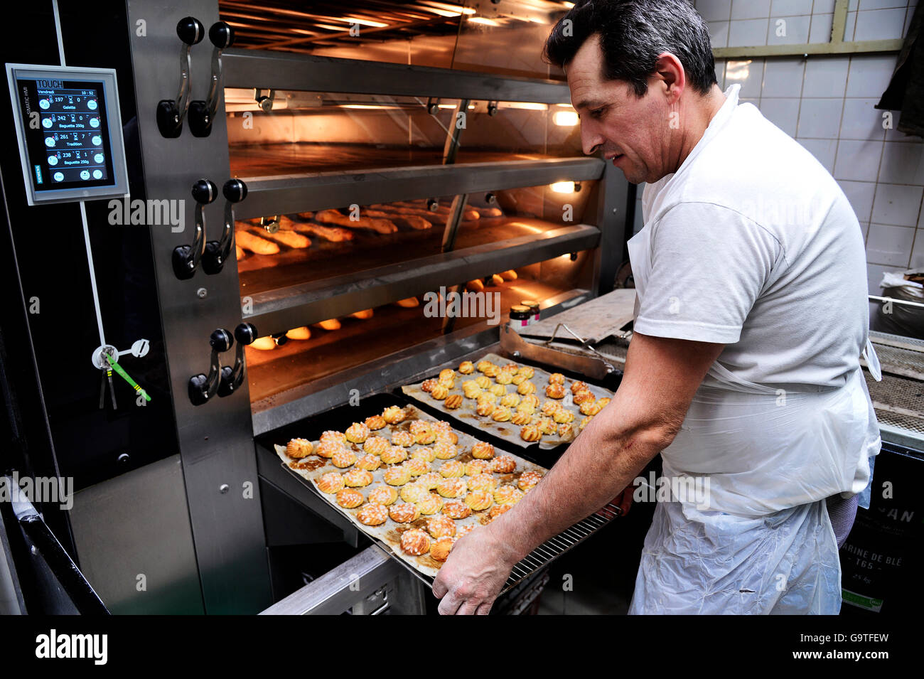 Französische Bäckerei-Konditorei, Paris Stockfoto