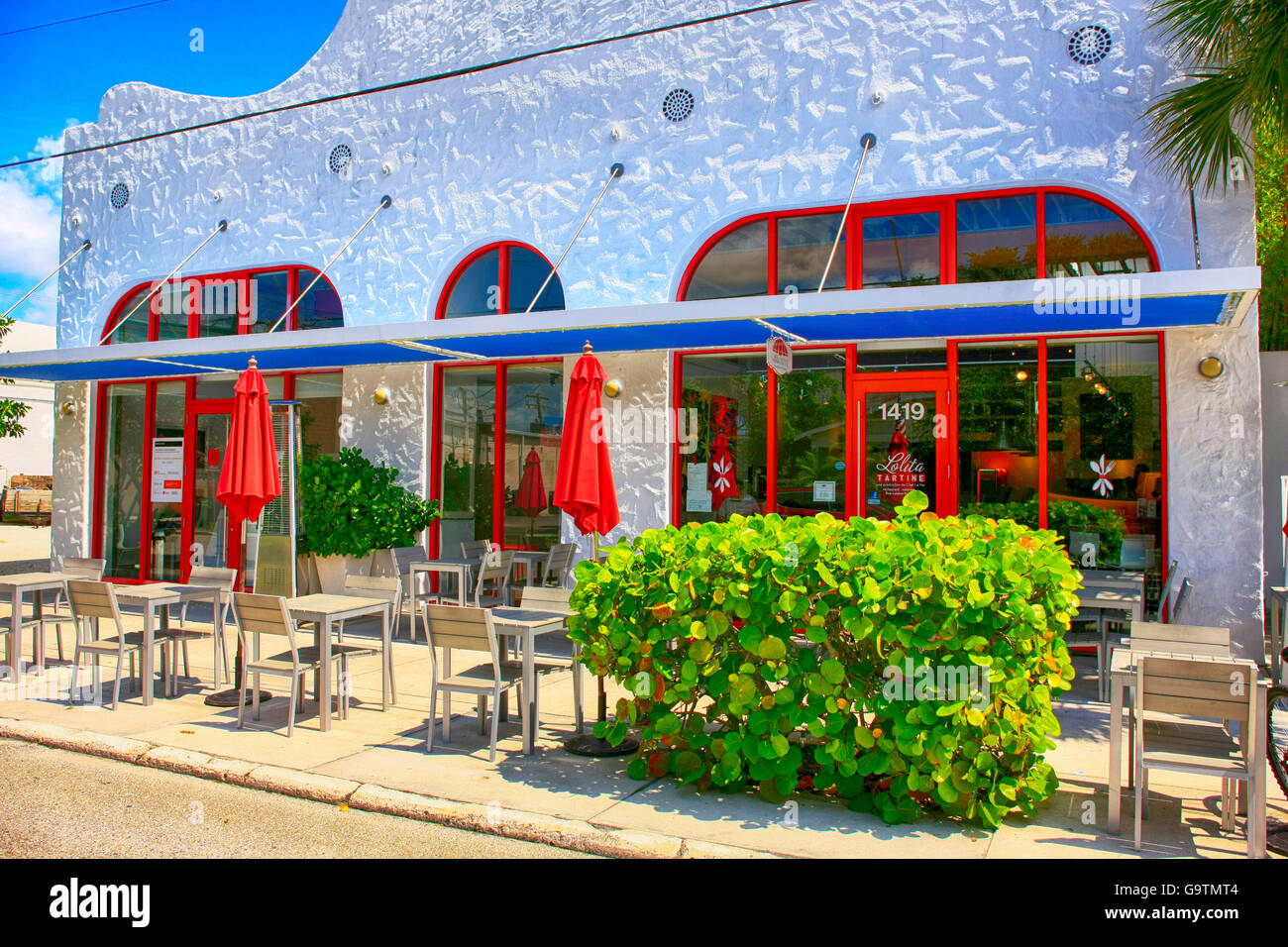 Lolita Tartine Restaurant an der 5th Street in Sarasota, FL Stockfoto