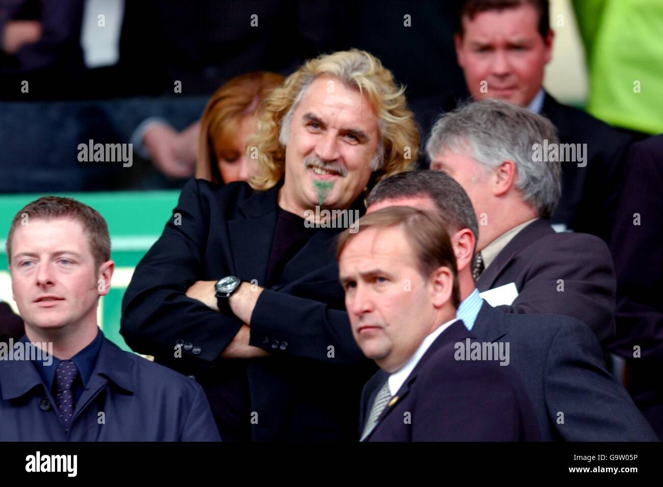 Scottish Soccer - Bank of Scotland Premier League - Celtic gegen St. Johnstone. Keltischer Fan Billy Connolly mit seinem grünen Bart Stockfoto