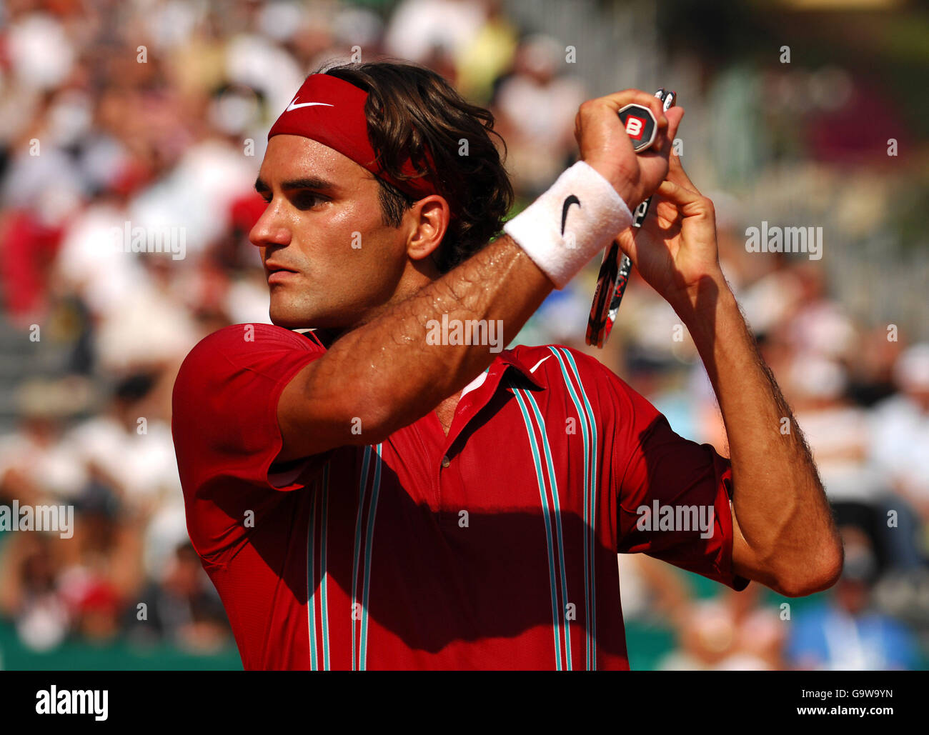 Tennis - ATP Masters Series - Monte-Carlo - Decond Runde - Roger Federer V Andreas Seppi Stockfoto