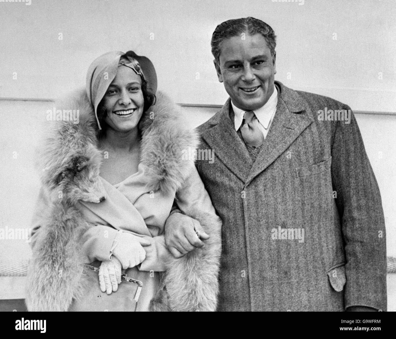 Woolf Barnato. Woolf Barnato und seine Frau Stockfoto