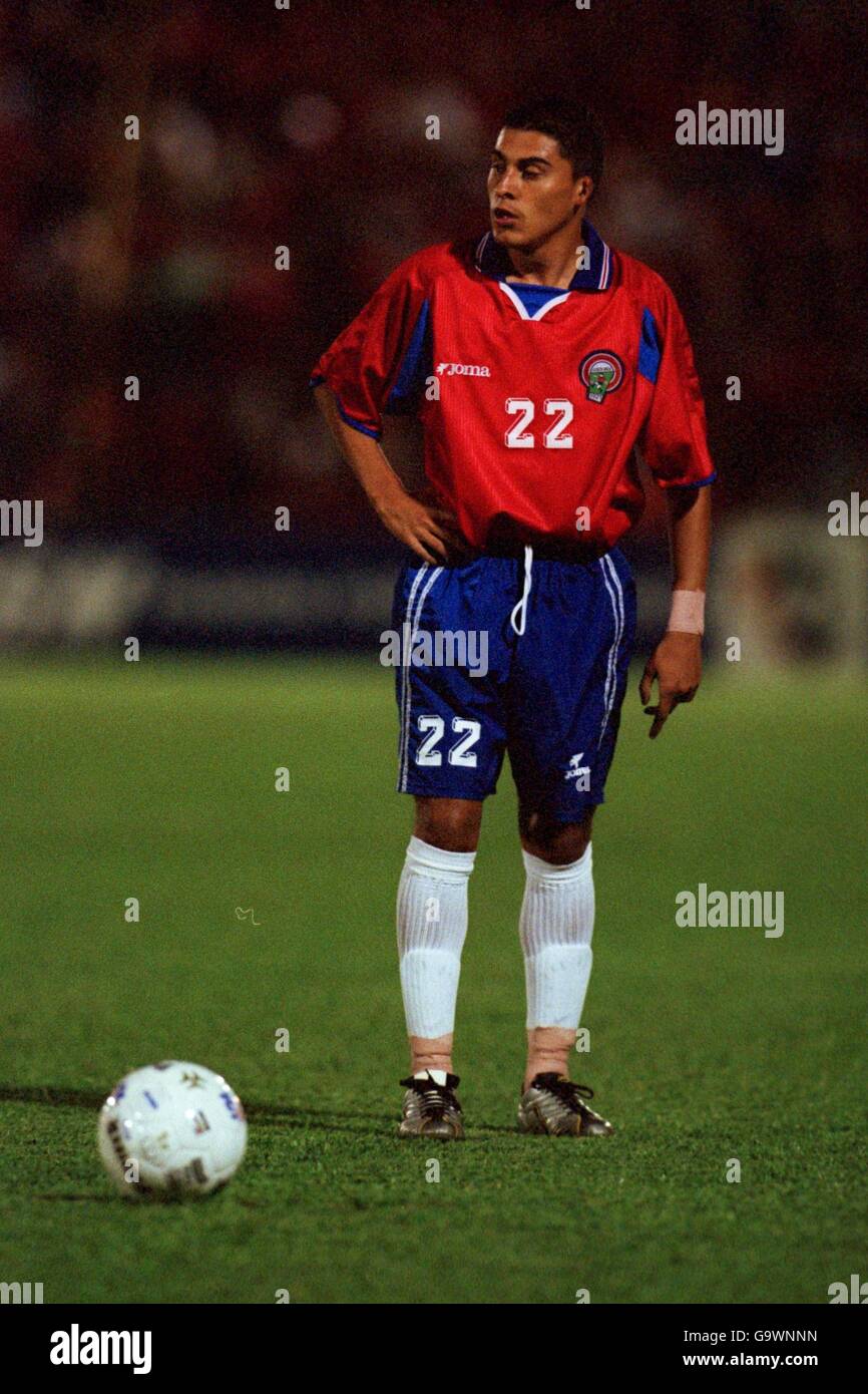 Fußball - WM 2002 Qualifikation - CONCACAF Sektion - Finalgruppe - Costa Rica gegen Jamaika. Carlos Castro, Costa Rica Stockfoto